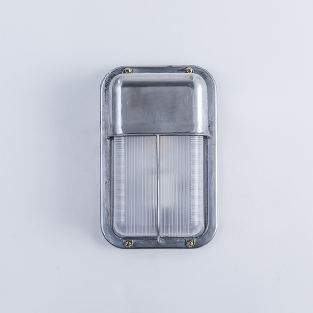 Ray Moderno Geométrico Metal LED Aplique de Pared Exterior Plata