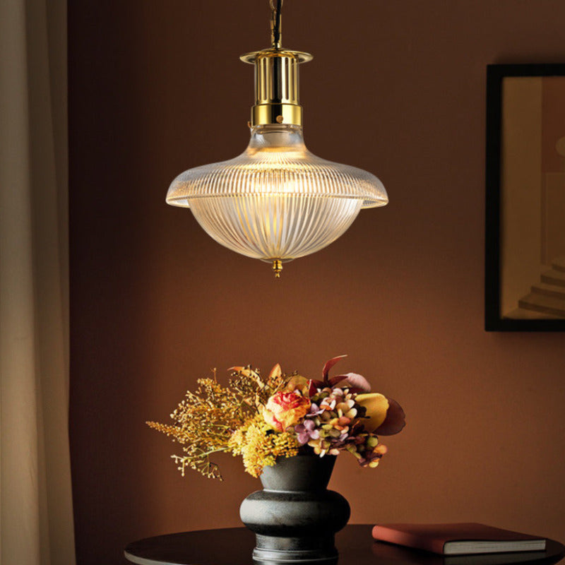 Silva Vintage Industrial LED Lámpara Colgante Metal Vidrio Comedor