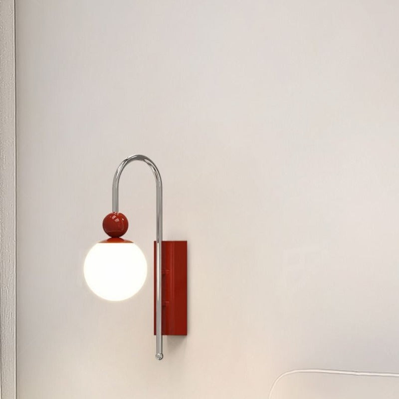 Valentina Moderna Minimalista LED Aplique de Pared Metal Vidrio Estudio
