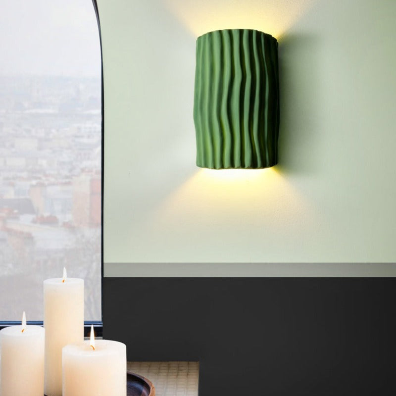 Valentina Onda Retro LED Aplique de Pared Resina Estudio