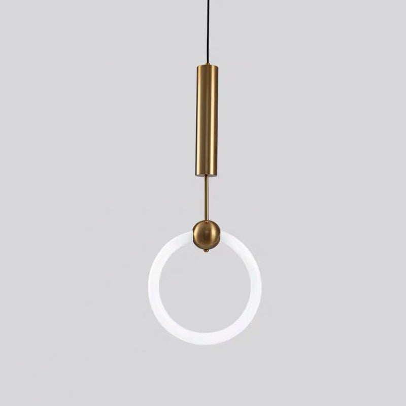 Arisha Moderna Globo/Anillo Metal/Vidrio Lámpara Colgante Ora
