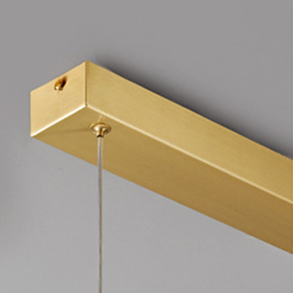 Arisha Decorativa Lineal Metal/Vidria Lámpara Colgante Ora