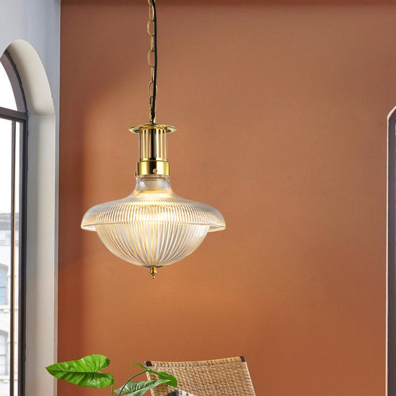 Silva Vintage Industrial LED Lámpara Colgante Metal Vidrio Comedor