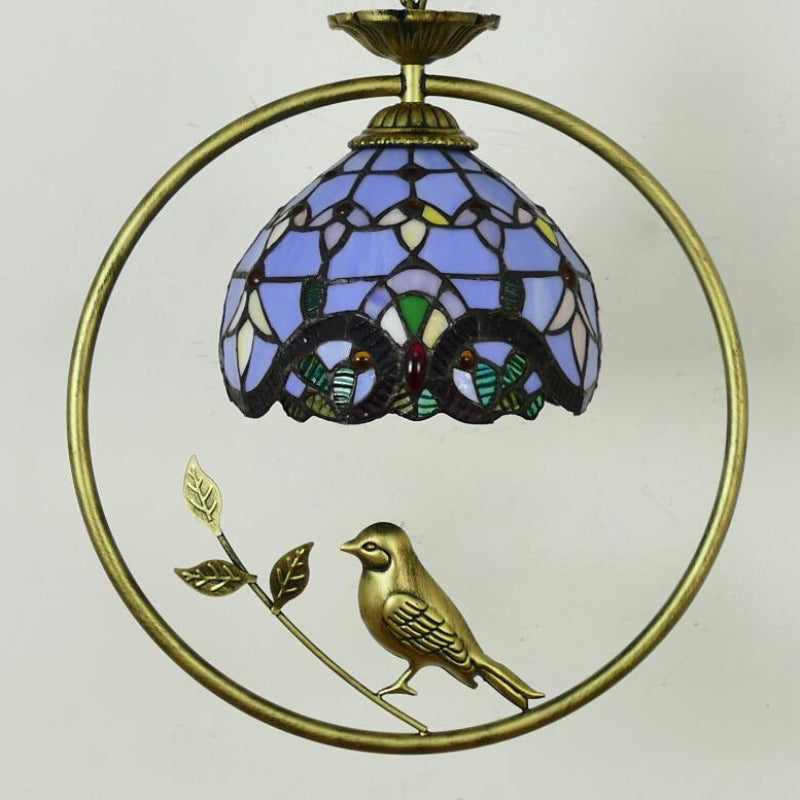 Tiffany Casa Rural Acrílico Lámpara Colgante Metal Vidrio Dormitorio