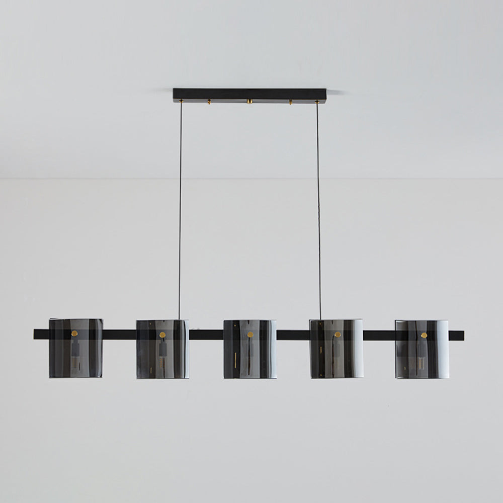 Arisha Minimalista Lineal Metal Lámpara Colgante Negra/Ora