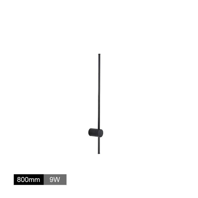 Arisha Minimalita Lineal Metal LED Aplique de Pared Negro