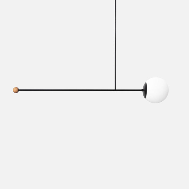 Avi Diseña Lineal Multiple Metal Lámpara Colgante Negra