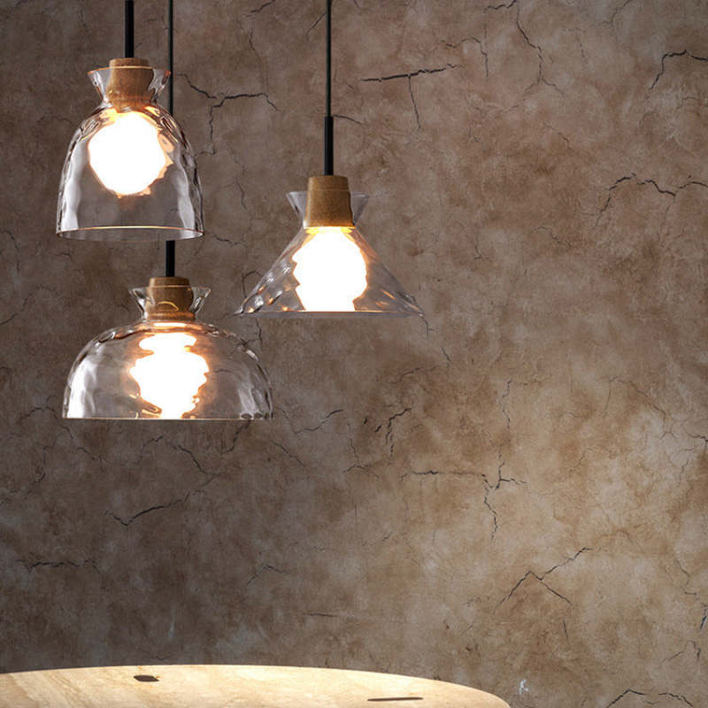 Arisha Minimalista Geométrica Lámpara Colgante Transparente