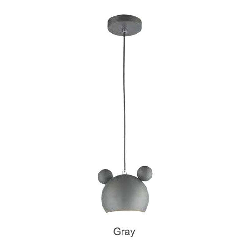Valentina Infantil Animal Metal Lámpara Colgante Negra/Verde/Rosada/Blanca/Gris