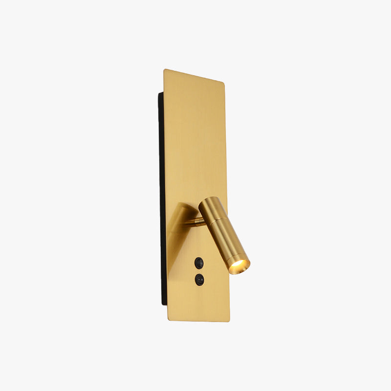 Ray Minimalita Foco Aplique de Pared Dorado/Negro/Blanco