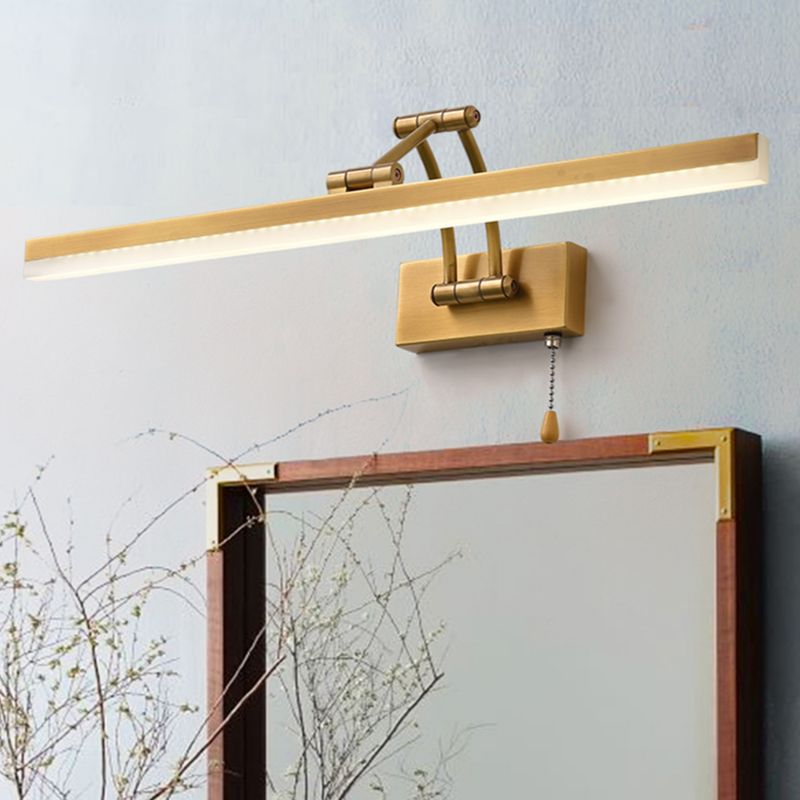 Arisha Moderno Lineal Metal/Acrílico Aplique de Pared Negro