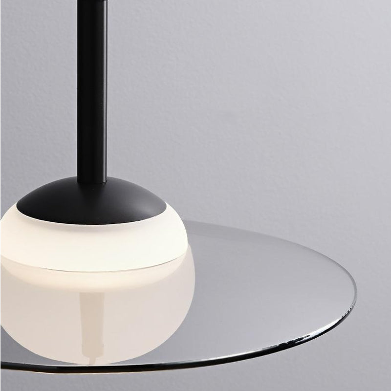 Arisha Design Largo Lámpara Colgante Metal Vidrio Dormitorio Comedor