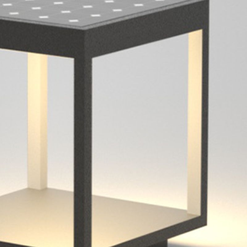Ray Moderno Lámpara Exterior Rectangular Metal Patio