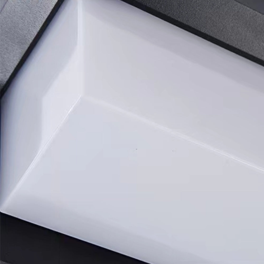 Ray Moderno Rectangular Metal Acrílico Aplique Exterior
