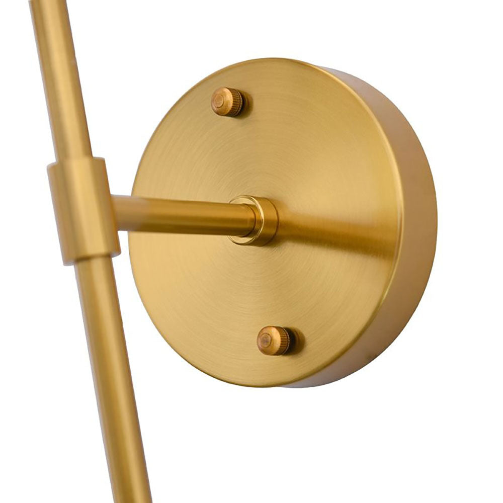 Silva Moderno Tira Metal Aplique de Pared Negro/Plata/Dorado