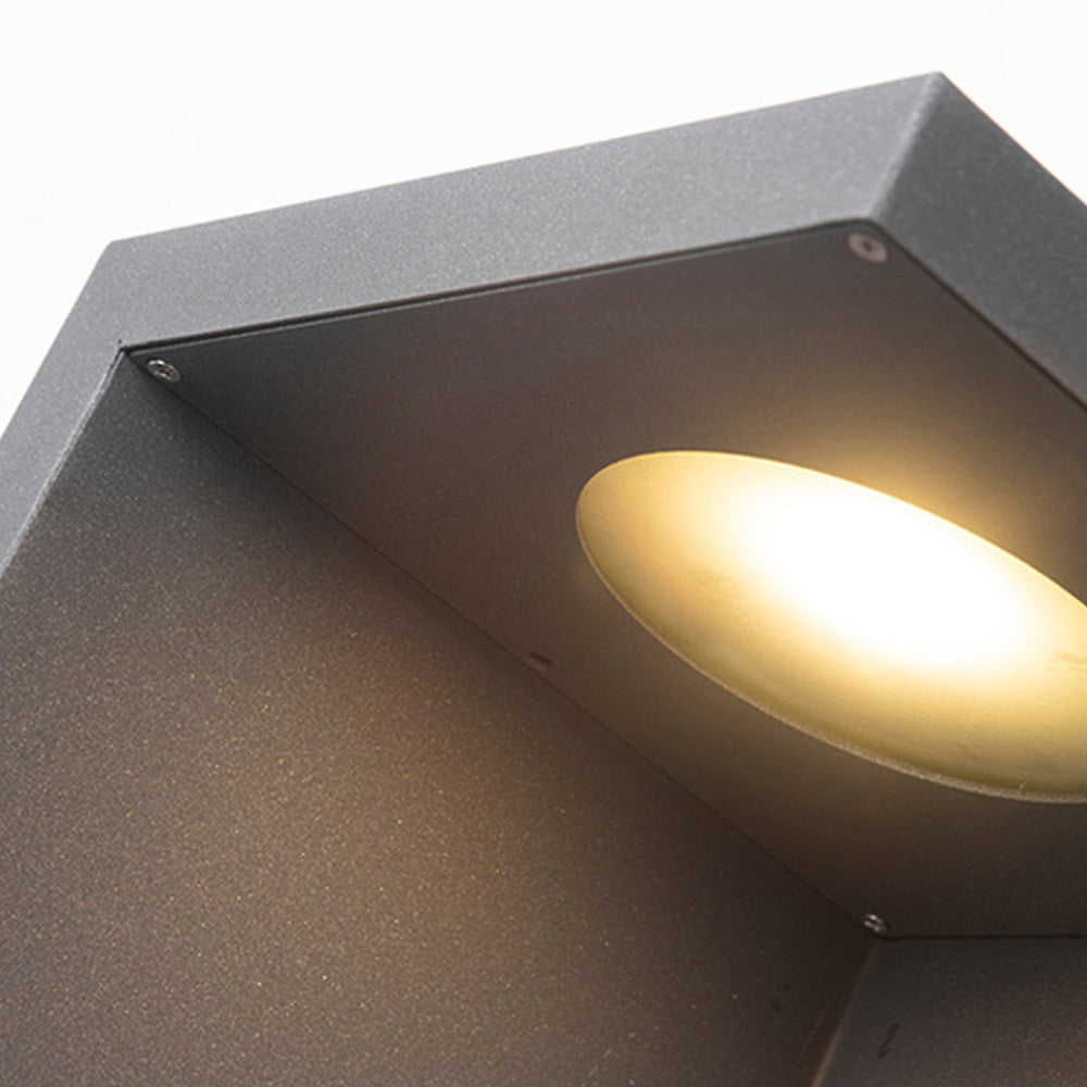Ray Minimalista Solar Plegada Metal Lámpara Exterior