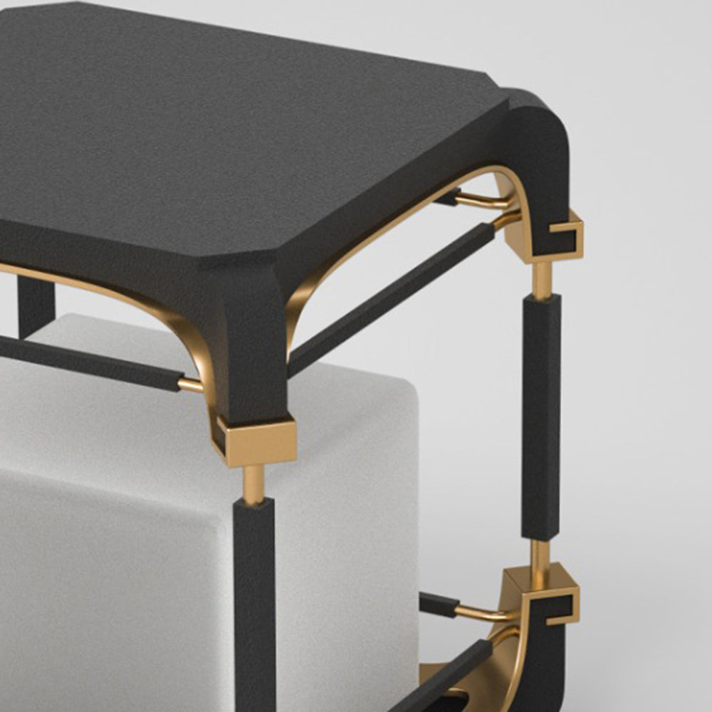 Ray Lámpara De Pie Exterior Simple Cubo Metal Acrílico Patio