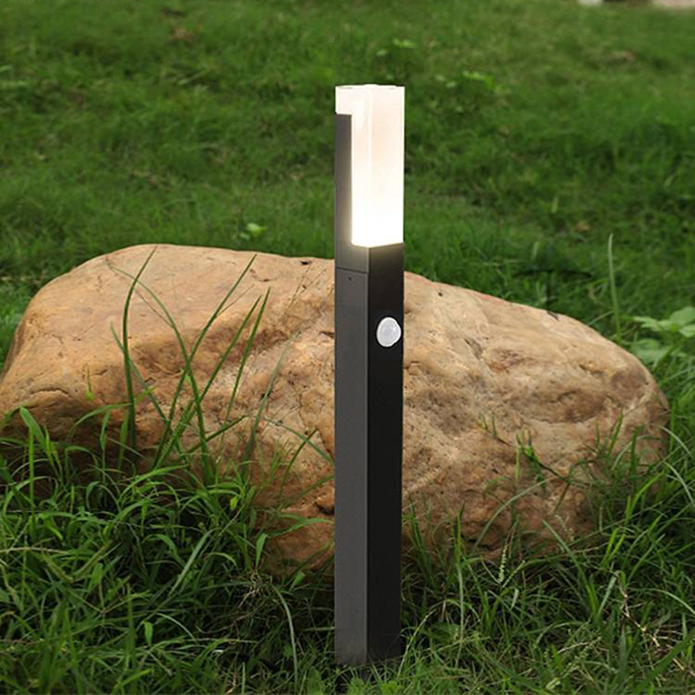 Ray Moderna Lámpara de Pie Exterior Metal Acrílico Patio