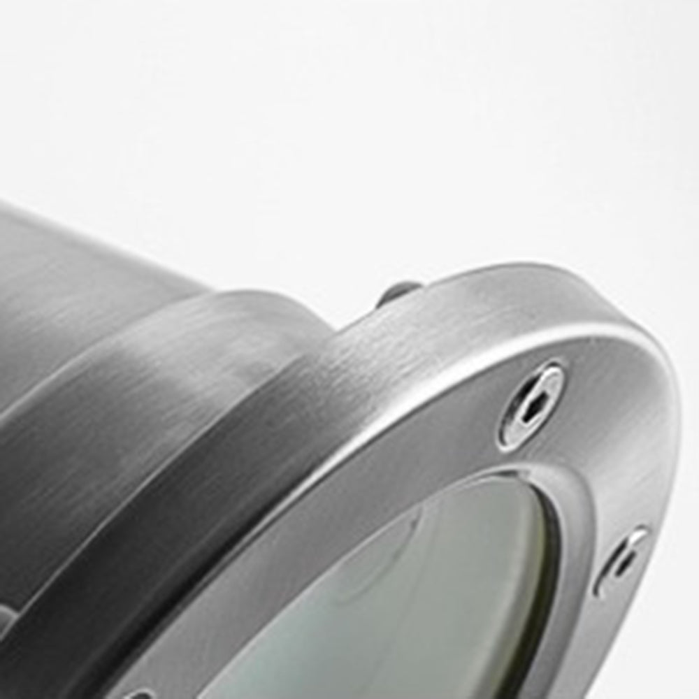 Ray Moderna Foco Metal/Vidrio Lámpara Exterior, Plateado