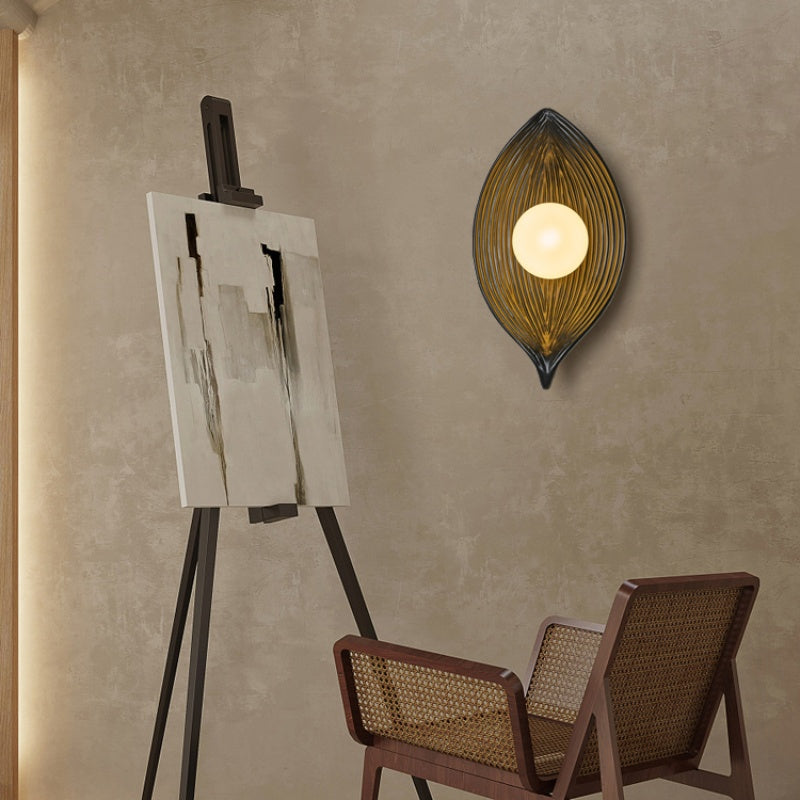 Aria Moderno LED Apliques Negro/Blanco/Madera Acrílico Salón/Dormitorio
