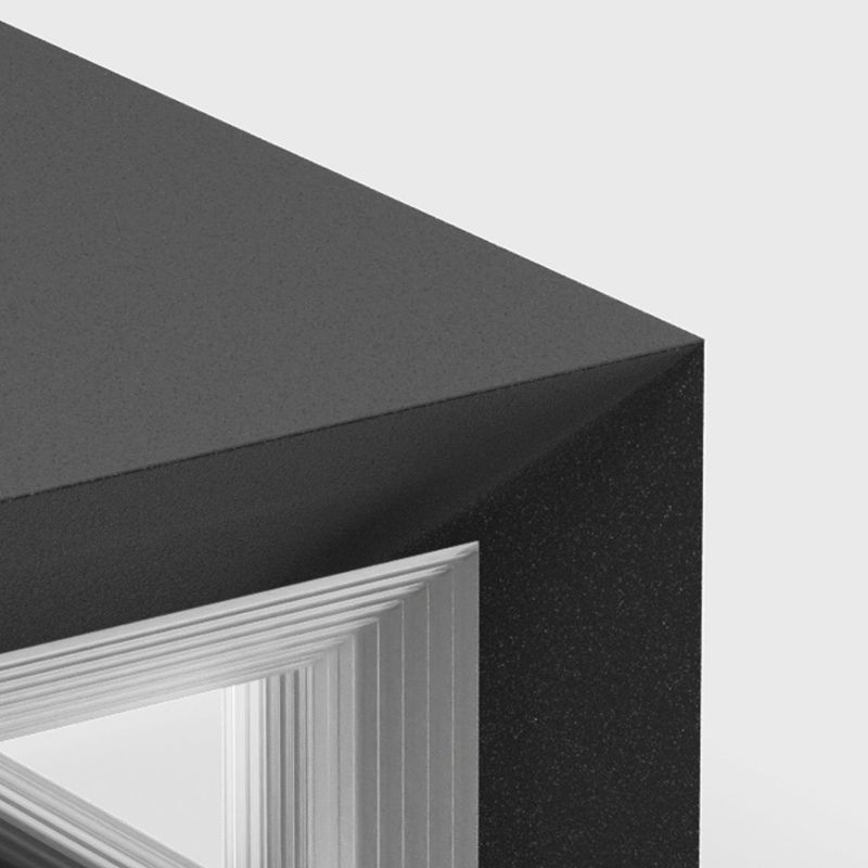 Ray Moderno Lámpara LED Exterior Cubo Metal Patio