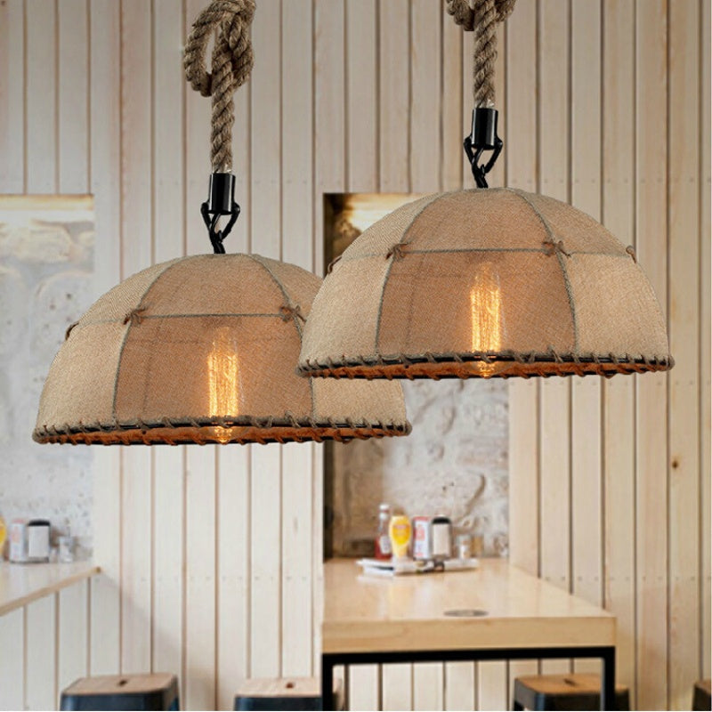 Ritta Industrial LED Lámpara Colgante Metal Cuerda Dormitorio