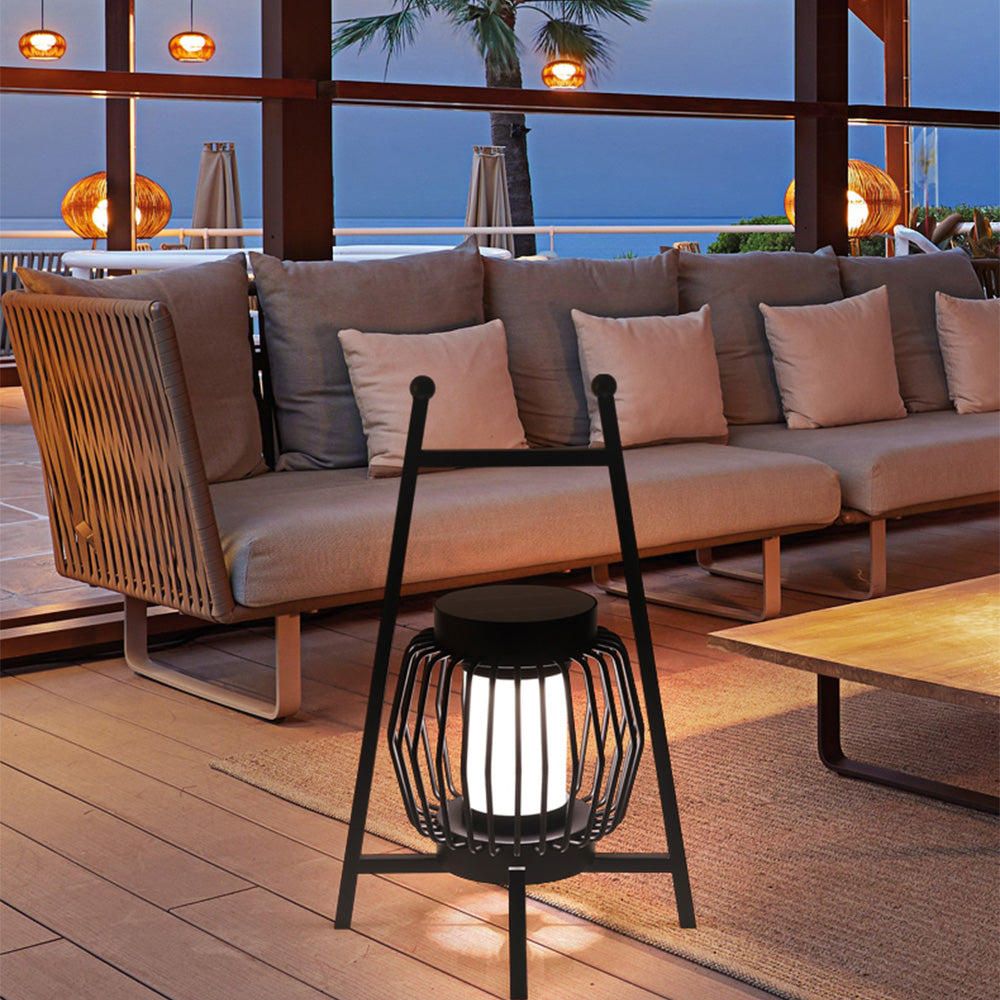 Ray Moderna Redonda Metal Lámpara Exterior Patio