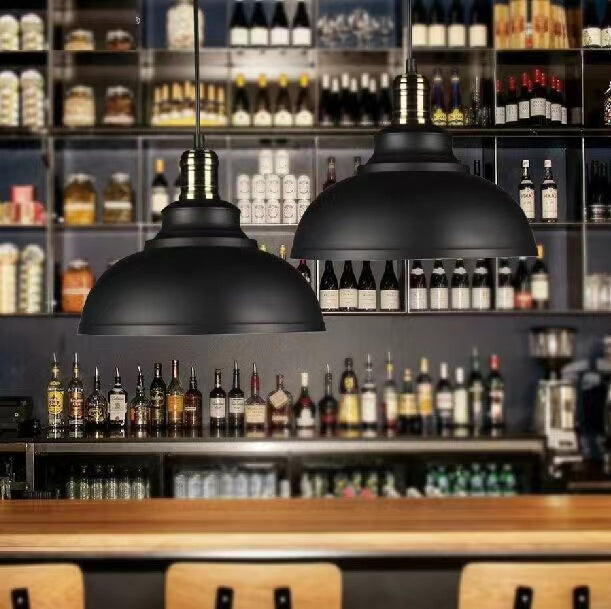 Arisha Lámpara Colgante Cúpula Industrial Metal Negro/Blanco/Cobre/Gris, Cafe
