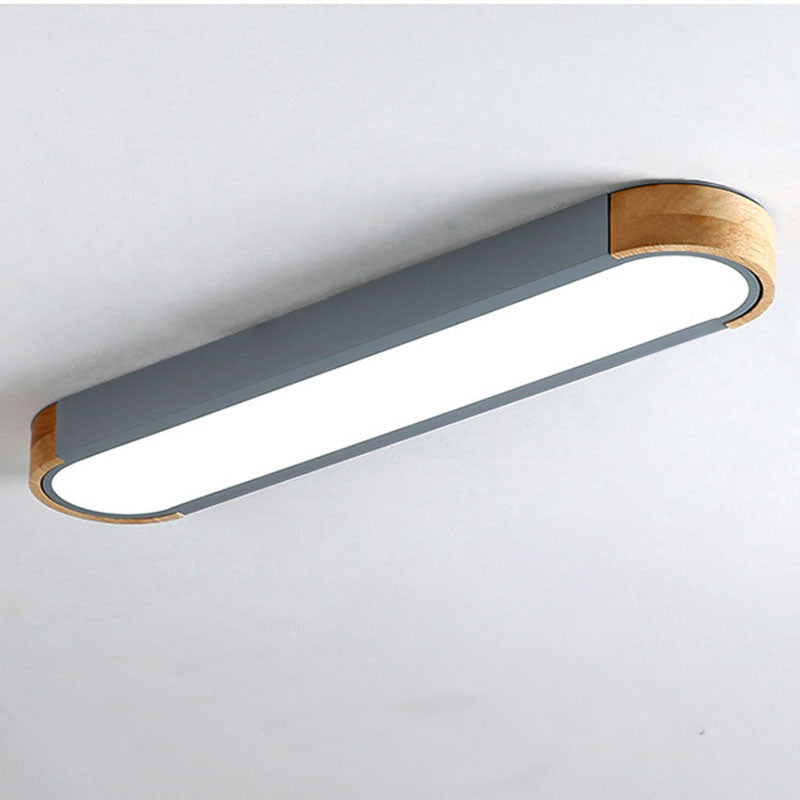 Valentina Nordic LED Madera Lámpara de Techo Blanca/Gris/Verde