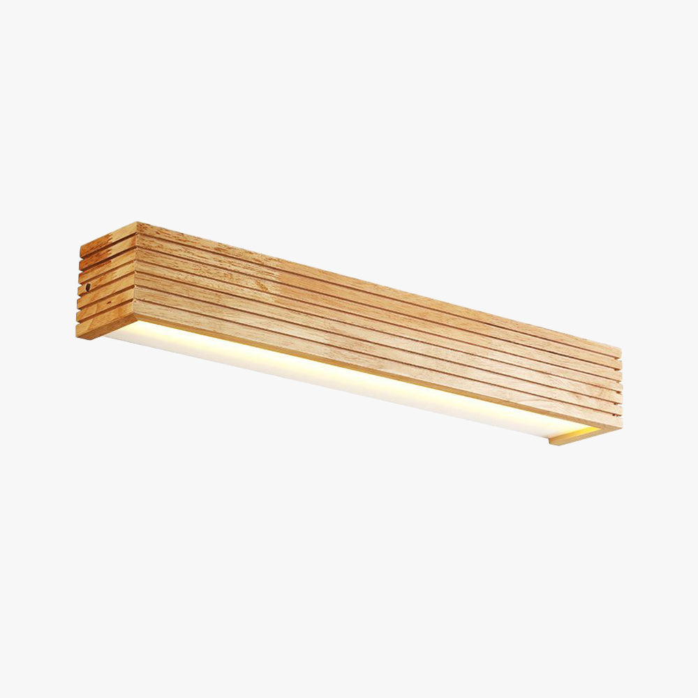 Arisha Moderno Rectángulo Madera/Acrílico Aplique de Pared Madera