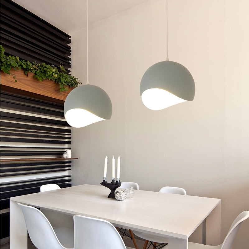 Arisha Creativo Globe Lámpara Colgante Blanco Metal Dormitorio/Salón