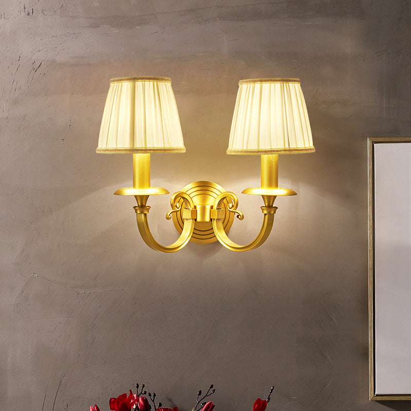 Silva Decorativo Interior Aplique Metal Tela Dormitorio Salón
