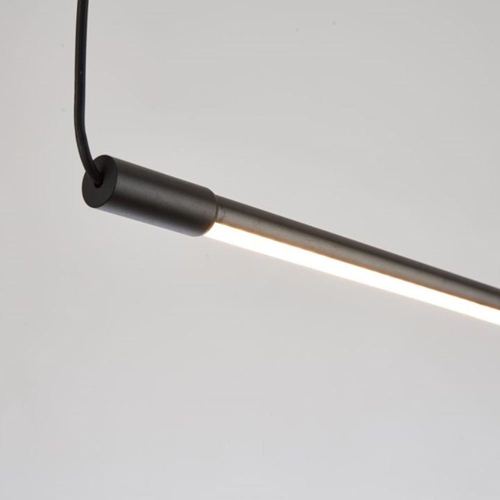 Arisha Minimalista Lámpara Colgante Lineal Salón Negro