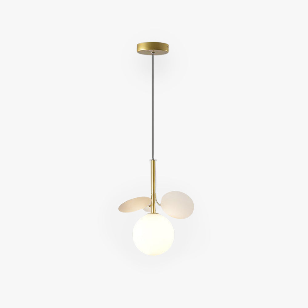 Arisha Moderna Minimalista Diseño de Bola Metal/Vidrio Lámpara Colgante Blanco
