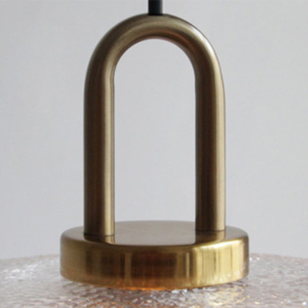 Valentina Minimalista Elíptica Metal/Vidrio Lámpara Colgante