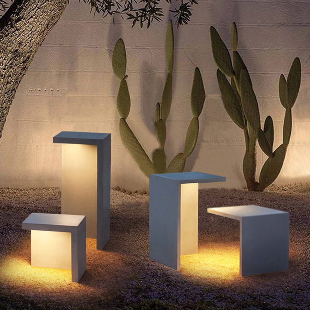 Ray Minimalista Solar Plegada Metal Lámpara Exterior