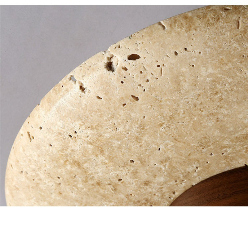 Arisha Retro Piedra Madera Plafón Lámpara de Techo Pasillo