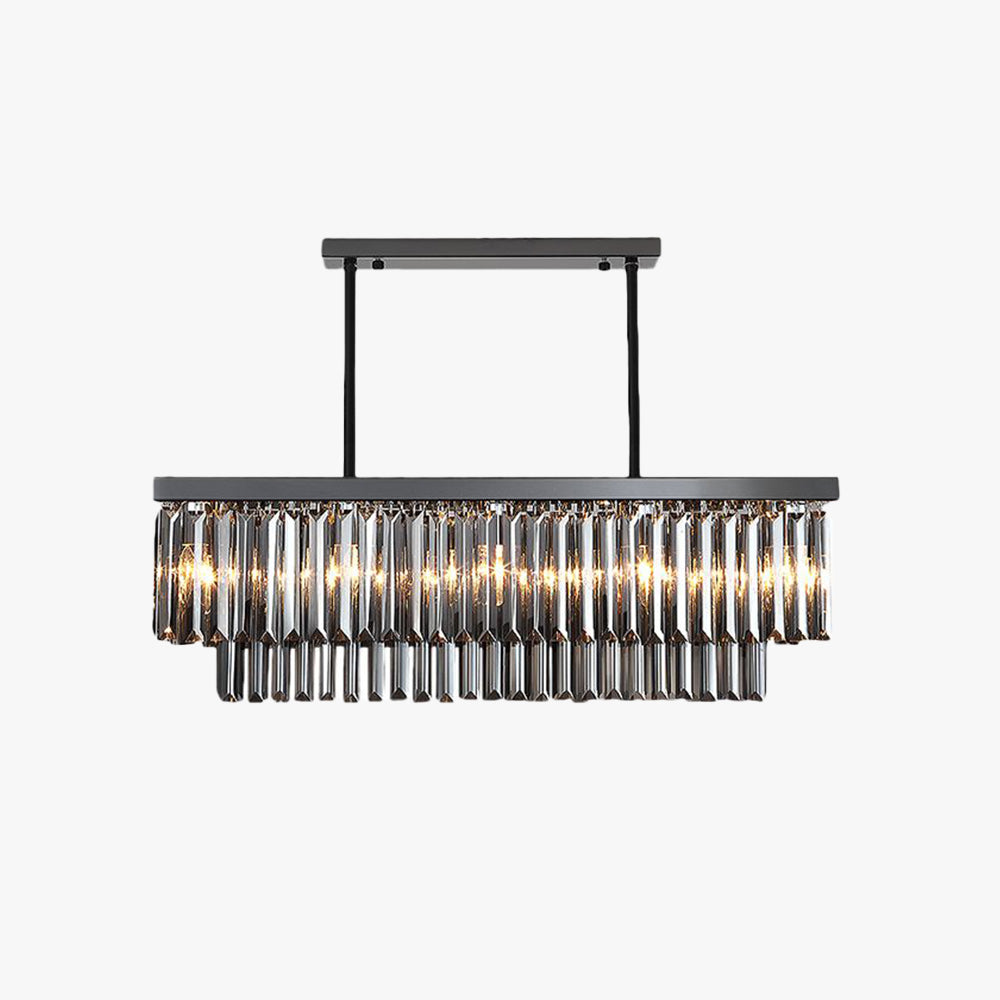 Kristy Moderna Diseño Metal/Vidrio LED Lámpara Colgante Gris