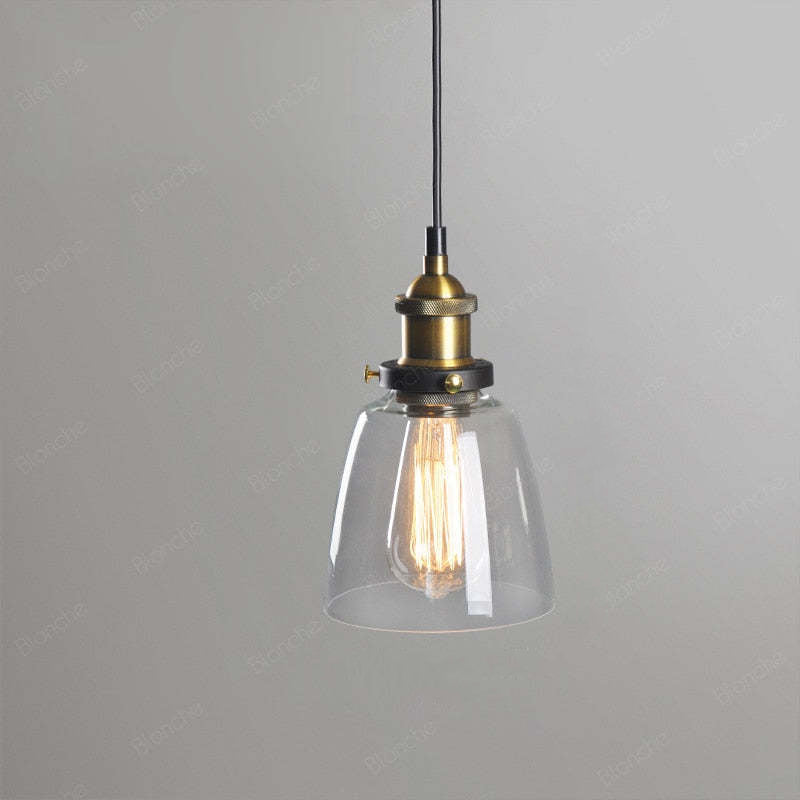 Arisha Industrial Vidrio Lámpara Colgante