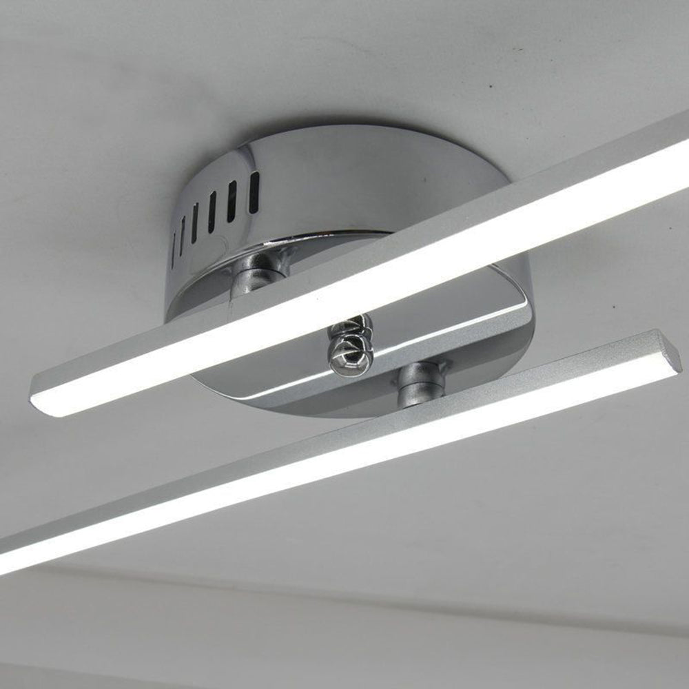 Arisha Moderno Minimalista Lineal Gel de Sílice/Metal Aplique de Pared Negro/Plata