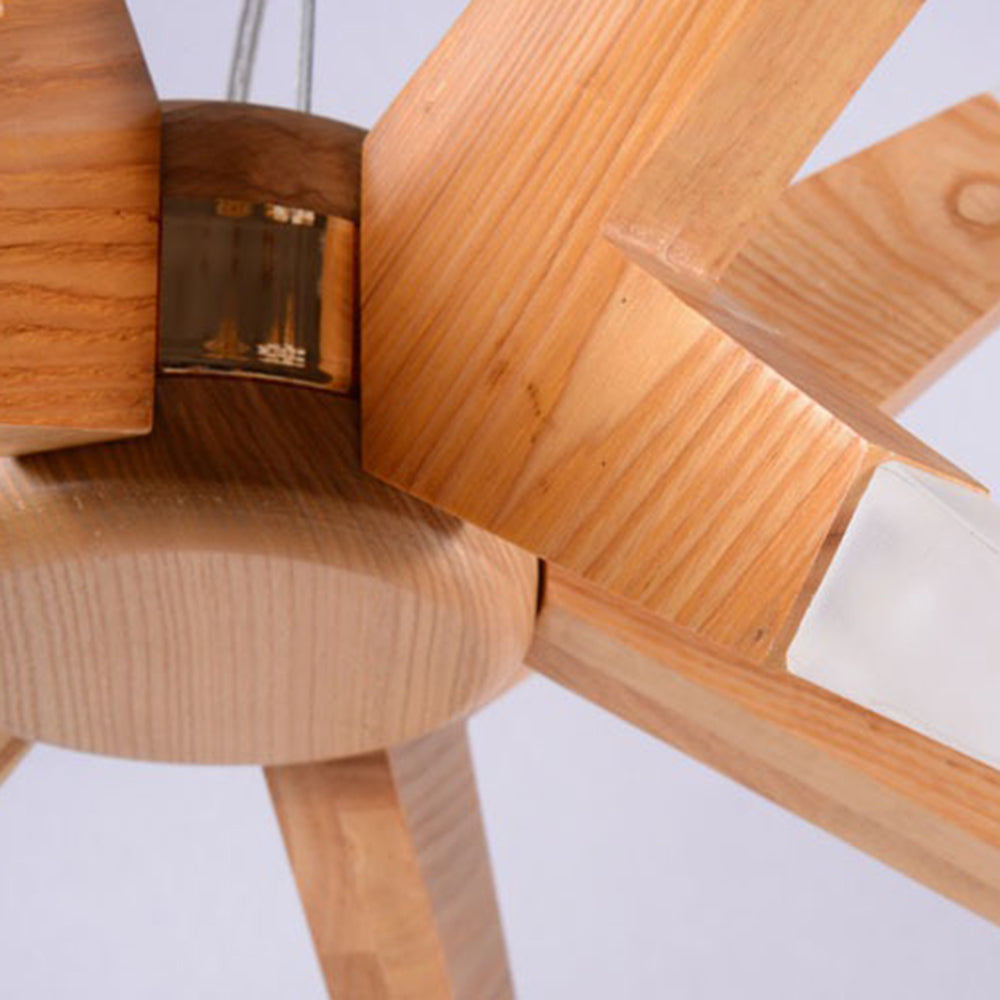 Arisha Moderna Diseño Irregular Madera Lámpara Colgante Madera