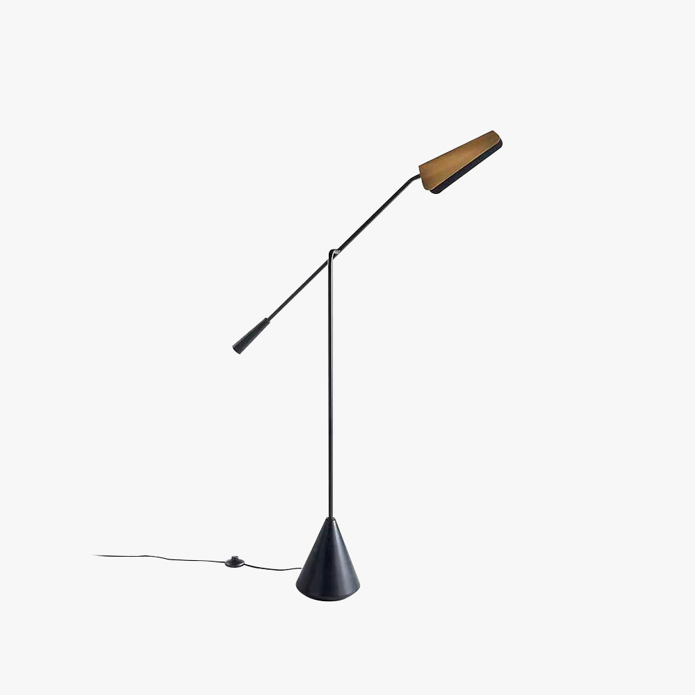 Mira Moderna Minimalista Metal Lámpara de Pie Negra