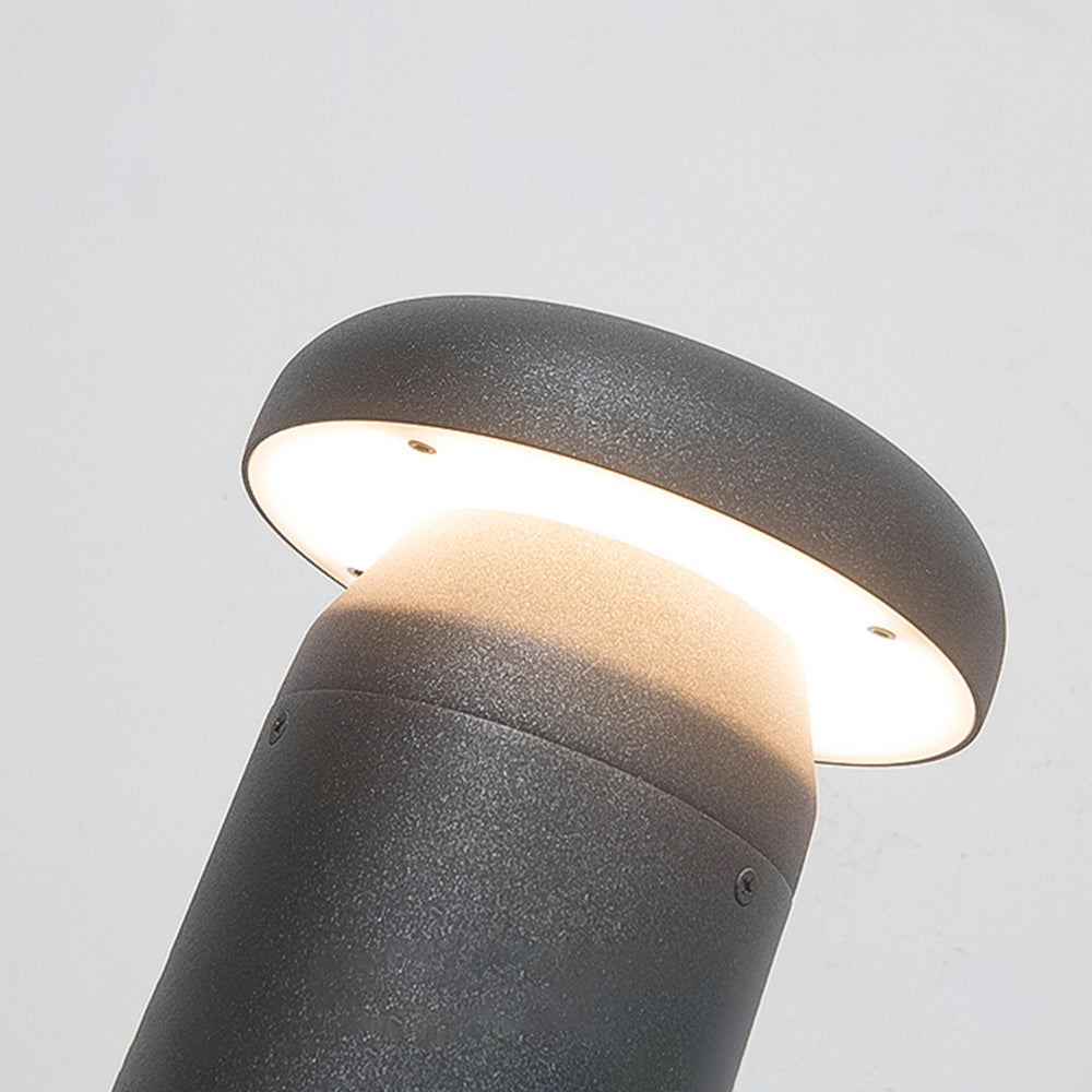 Ray Moderno Cilíndrico Metal Lámpara De Pie Exterior