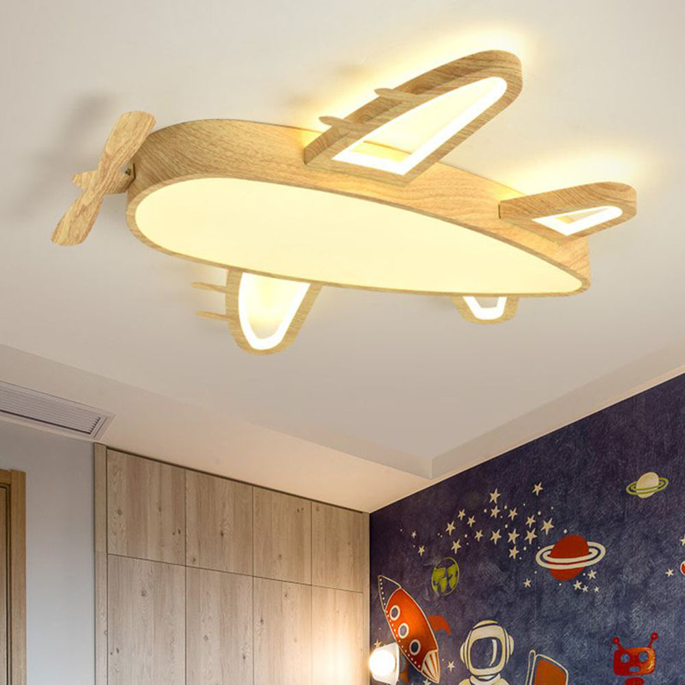 Arisha Moderna Avión Madera/Acrílico Lámpara de Techo Madera