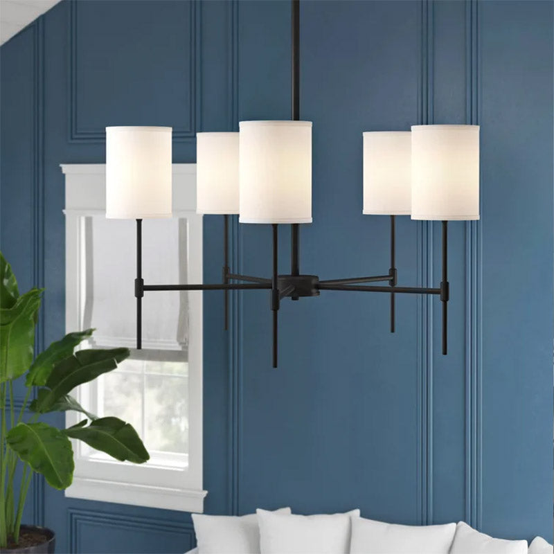 Silva Moderna LED Metal/Tejido Lámpara Colgante Dormitorio/Salón