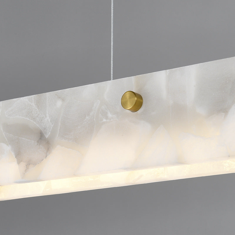 Arisha Moderno LED Lámpara Colgante Blanco Mármol Comedor/Bar
