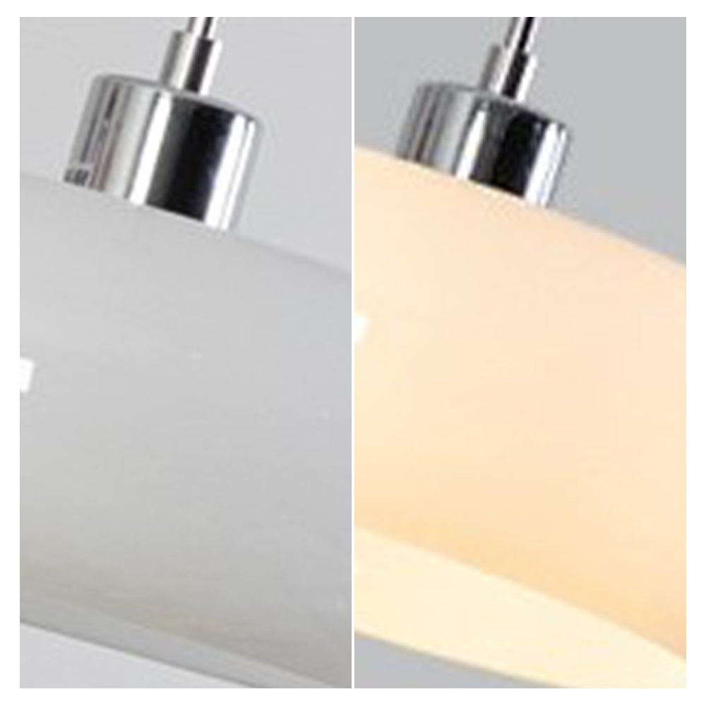 Valentina Moderna Minimalista Metal/Vidrio Lámpara Colgante Naranja/Blanca