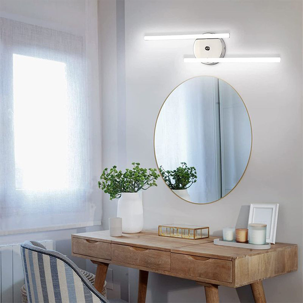 Arisha Moderno Minimalista Lineal Gel de Sílice/Metal Aplique de Pared Negro/Plata