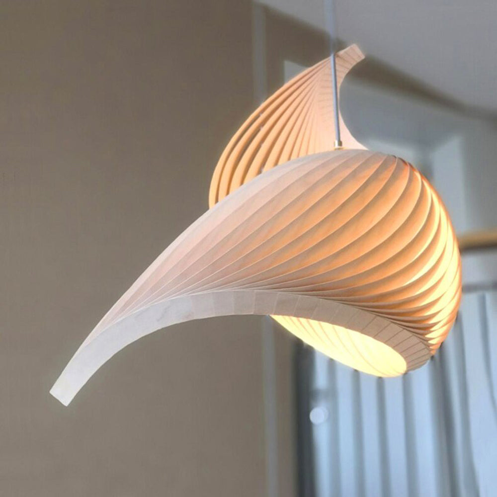 Muto Moderna Geométrica Metal/Madera LED Lámpara Colgante Madera