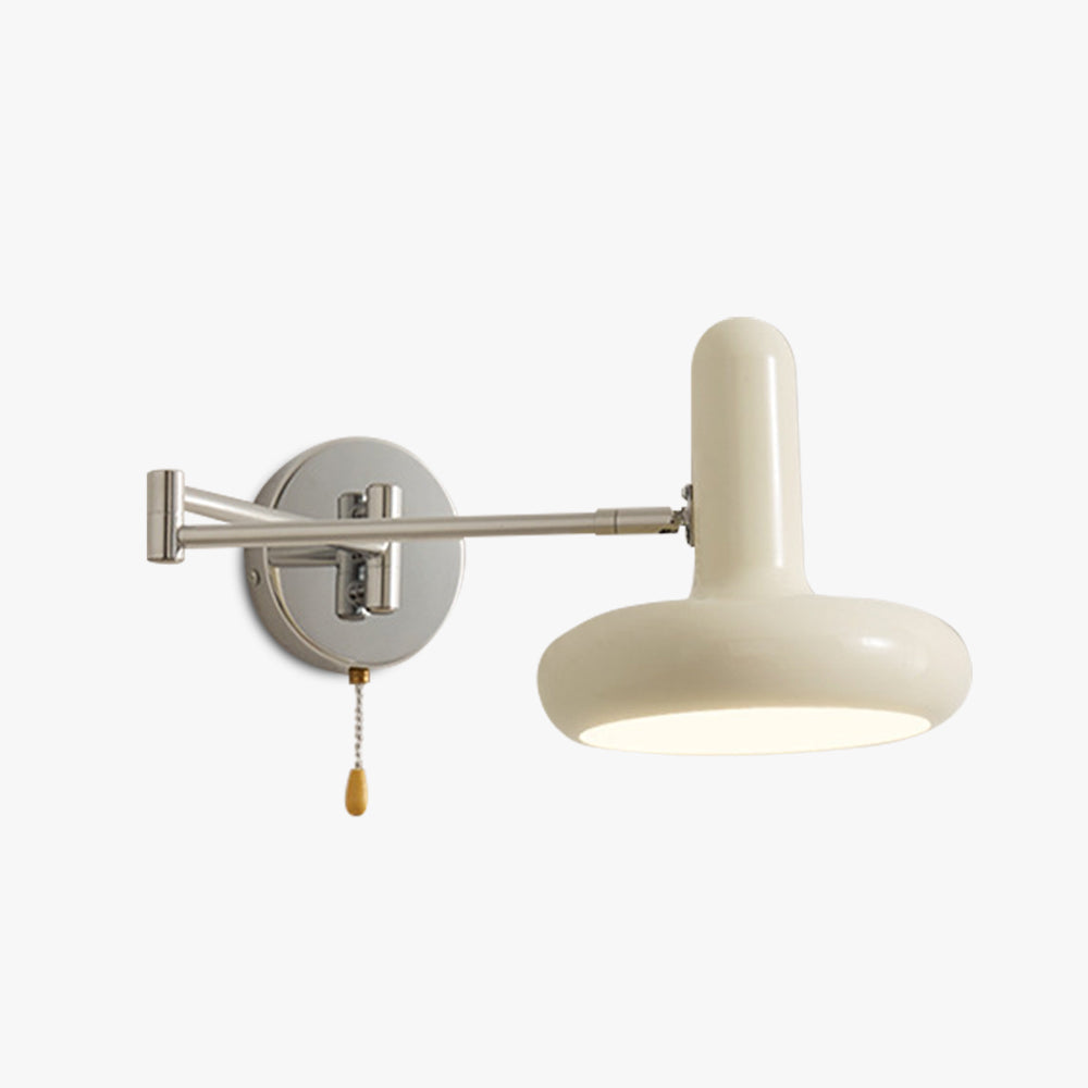 Arisha Nórdico Bauhaus Plegable Metal LED Aplique de Pared Blanco